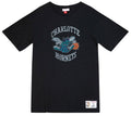Men's Charlotte Hornets NBA Legendary Slub Black Tee By Mitchell And Ness