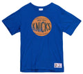 Men's New York Knicks NBA Legendary Slub Royal Tee By Mitchell And Ness