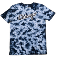 Men's Chicago White Sox New Era Gray and Black Tie-Dye Road Script T-Shirt