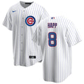 NIKE Youth Ian Happ Chicago Cubs White Home Premium Twill Replica Jersey
