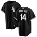 Pope Leo #14 Chicago White Sox NIKE Replica Men's Alternate Black Premium Twill Jersey