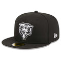 Men's New Era Black Chicago Bears Main Patch 59FIFTY Fitted Hat