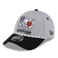 Men's Chicago Bears New Era Gray 2025 NFC North Division Champions Locker Room Trophy Collection 9FORTY Adjustable Hat