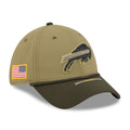 Men's Buffalo Bills New Era Green 2025 Salute to Service 39THIRTY Flex Hat