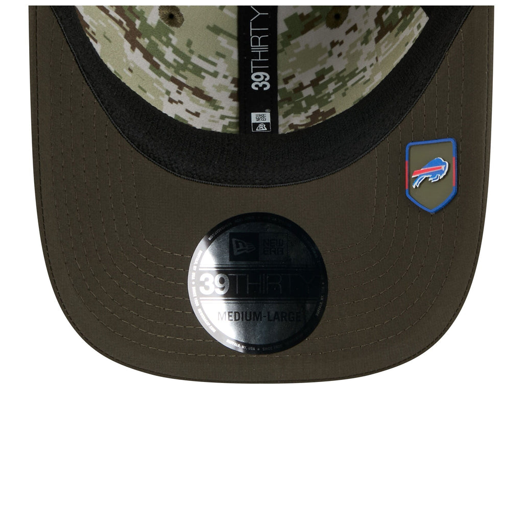 Men's Buffalo Bills New Era Green 2025 Salute to Service 39THIRTY Flex Hat