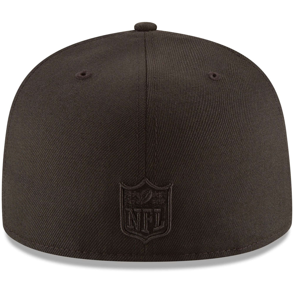Men's San Francisco 49ers New Era Black On Black 59FIFTY Fitted Hat