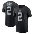 Men's Nike Ashton Jeanty Las Vegas Raiders Black Name & Number T-Shirt