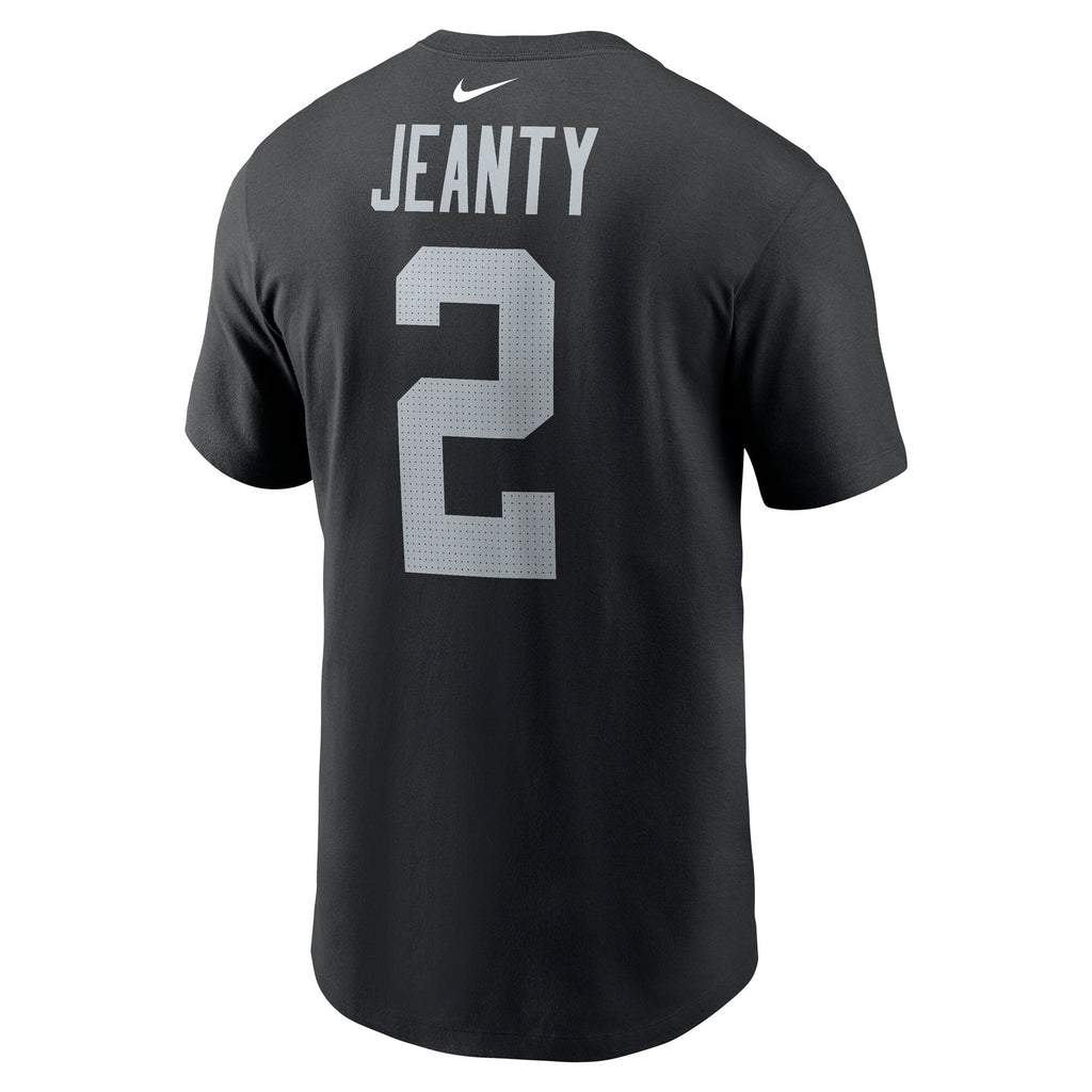 Men's Nike Ashton Jeanty Las Vegas Raiders Black Name & Number T-Shirt