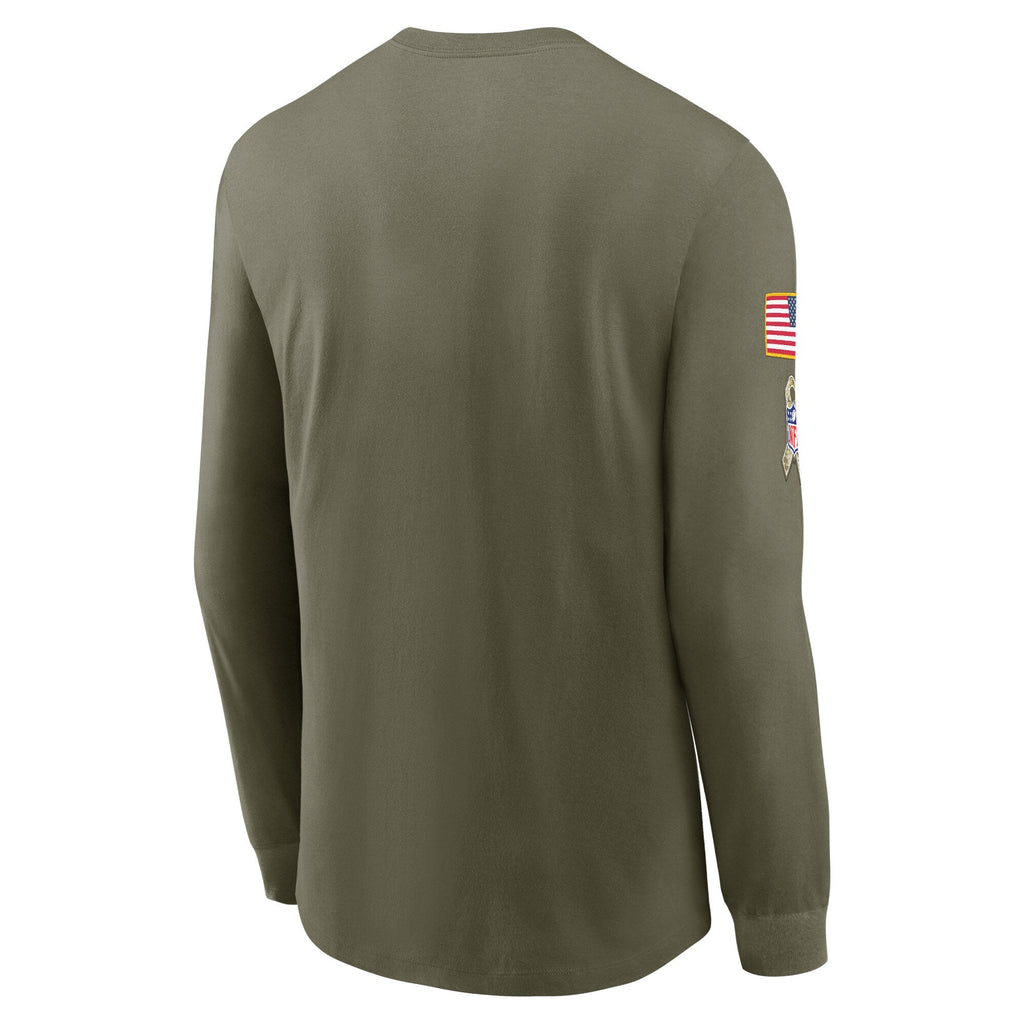 Men's Chicago Bears Nike Olive Salute To Service Long Sleeve T-Shirt