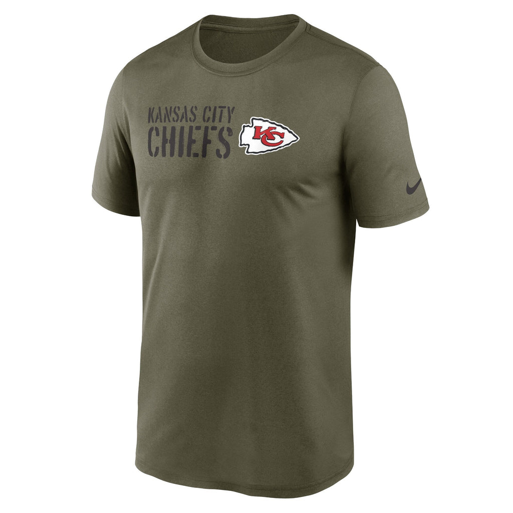Men's Kansas City Chiefs Nike Olive 2022 Salute to Service Legend Team T-Shirt