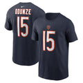 Men's Nike Rome Odunze Navy Chicago Bears Name & Number T-Shirt