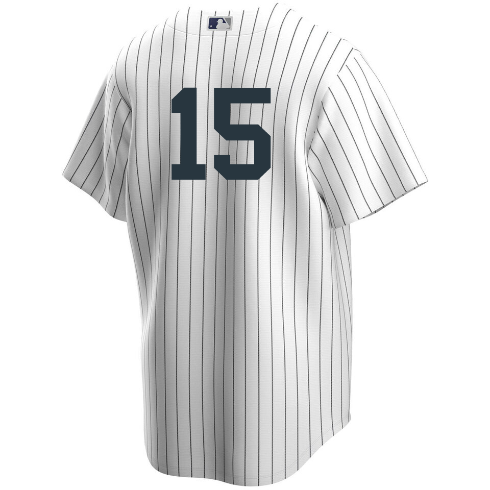 Men's Nike Thurman Munson #15 White New York Yankees Home Official Replica Player Jersey