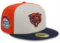 Men's Chicago Bears New Era Cream/Navy 2023 Sideline Historic 59FIFTY Fitted Hat