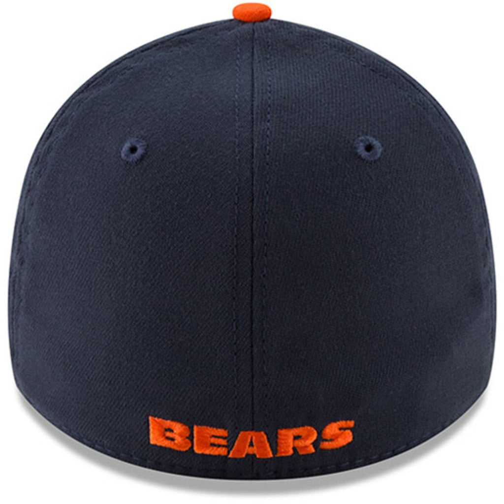 Men's New Era Navy/Orange Chicago Bears Team Classic Two-Tone 39THIRTY Flex Hat