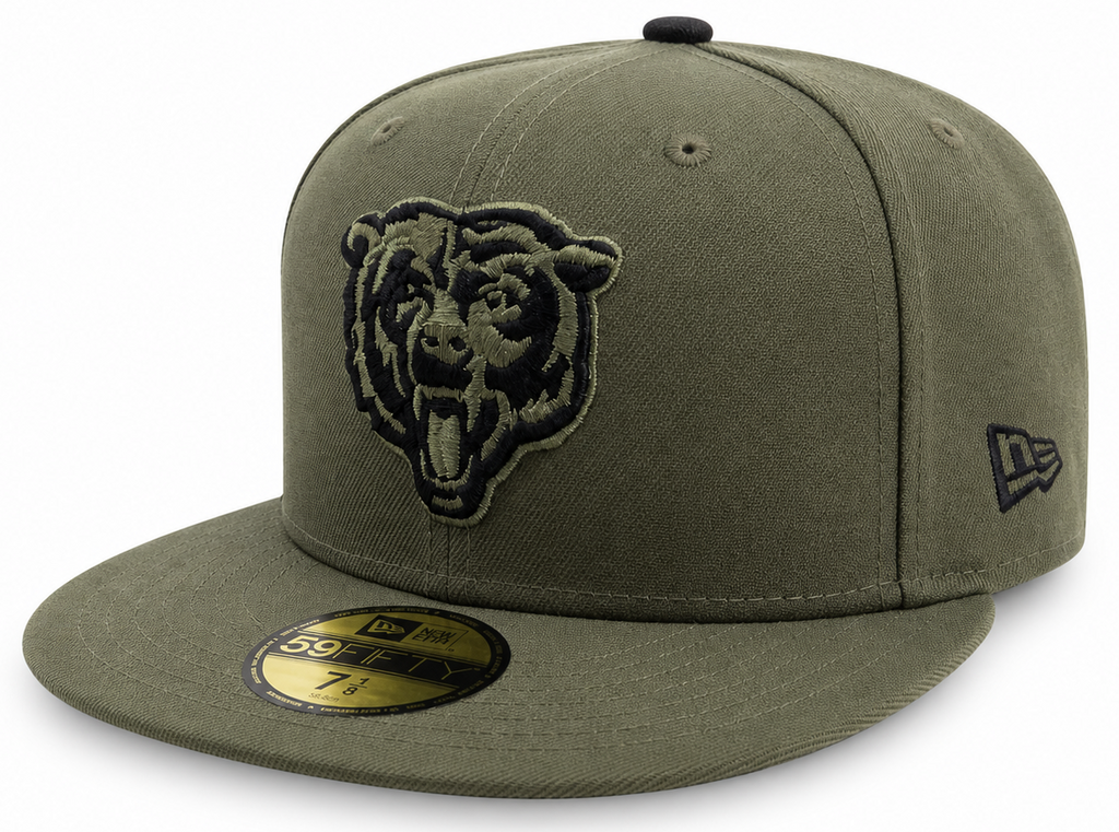 Chicago Bears New Era Olive 59FIFTY Fitted Hat