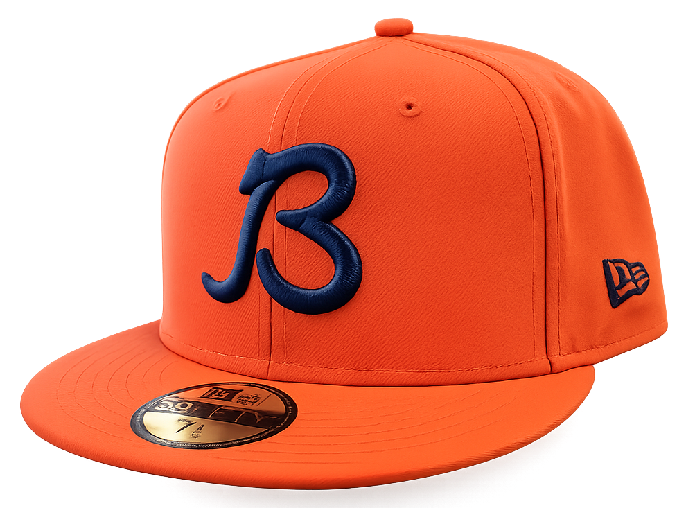 Chicago Bears "B" Logo Orange Traditions New Era 59FIFTY Fitted Hat