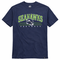 Seattle Seahawks Mens Atlas Blue Roscoe Franklin Tee By 47' Brand