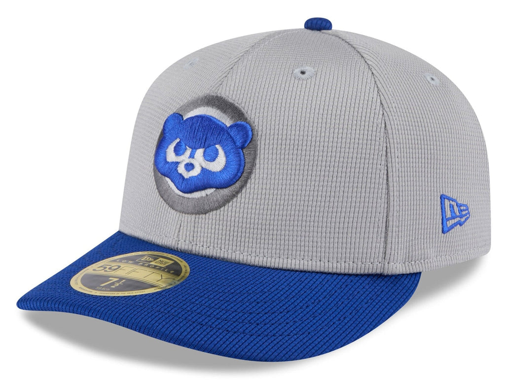 Chicago Cubs New Era 2025 MLB Batting Practice Graphite/Royal Low Profile 59FIFTY Fitted Hat