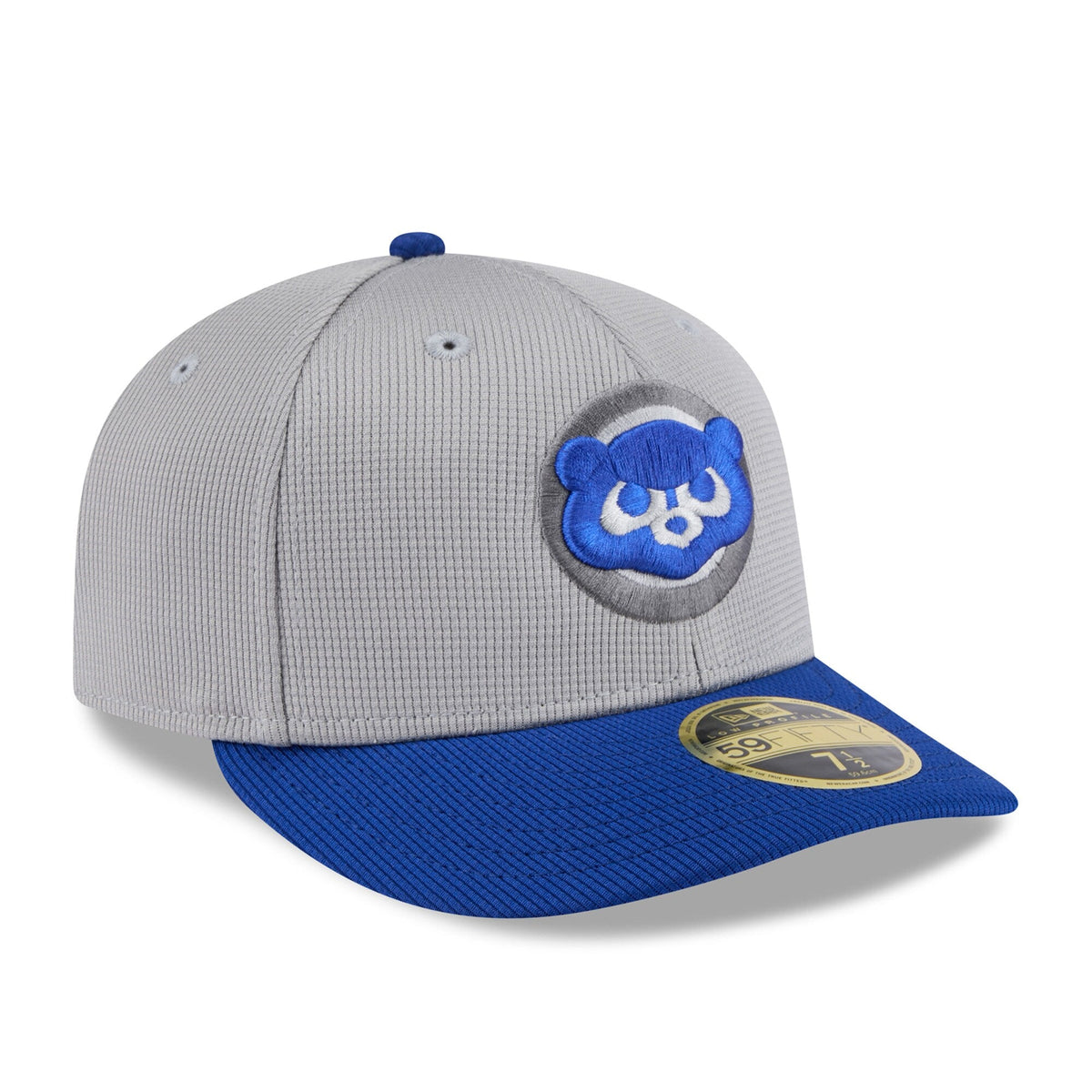Chicago Cubs New Era 2025 MLB Batting Practice Graphite/Royal Low Profile 59FIFTY Fitted Hat