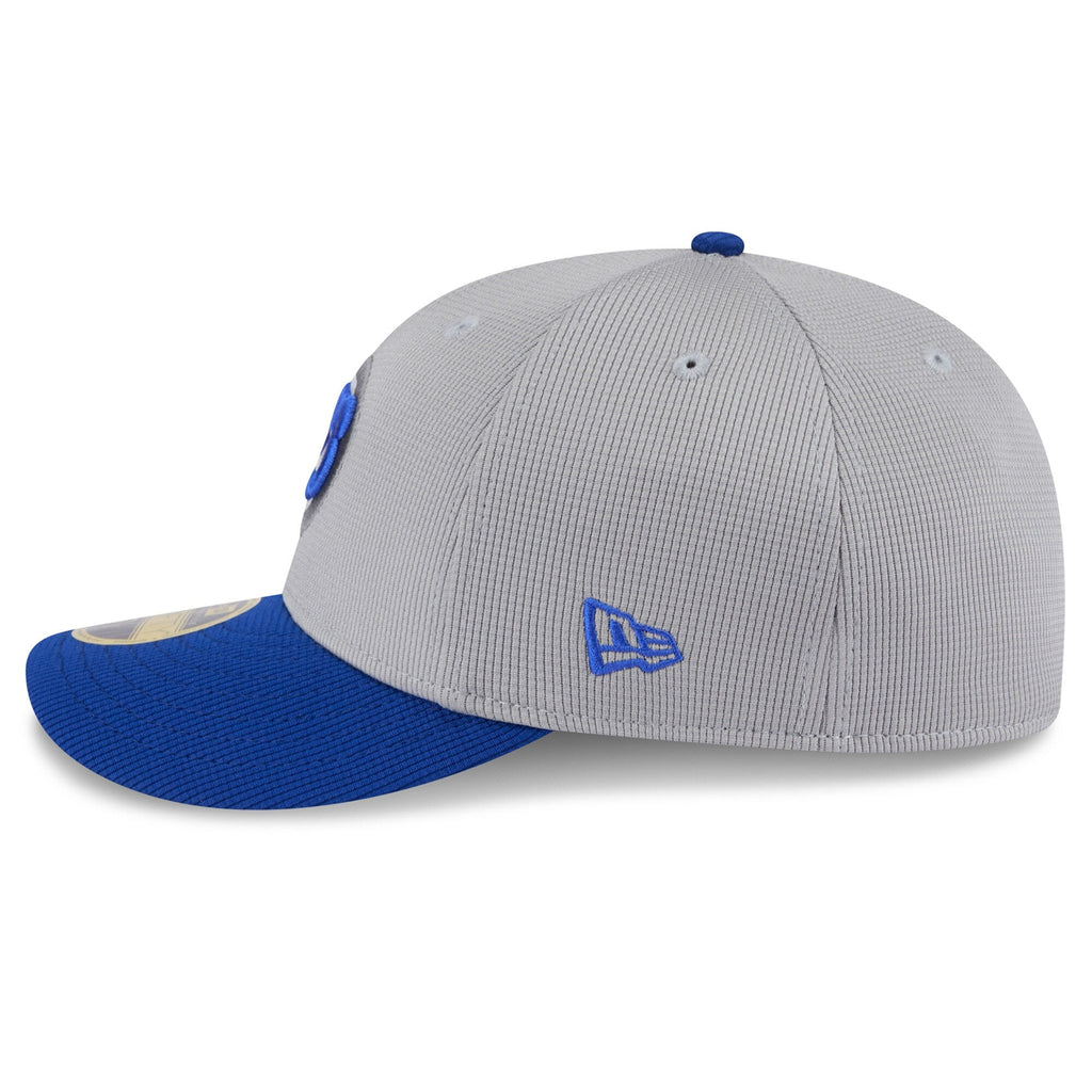 Chicago Cubs New Era 2025 MLB Batting Practice Graphite/Royal Low Profile 59FIFTY Fitted Hat