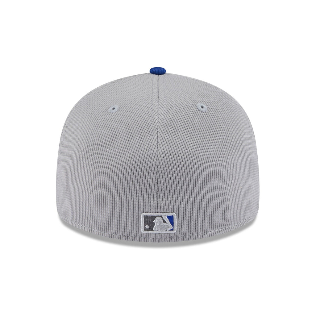 Chicago Cubs New Era 2025 MLB Batting Practice Graphite/Royal Low Profile 59FIFTY Fitted Hat
