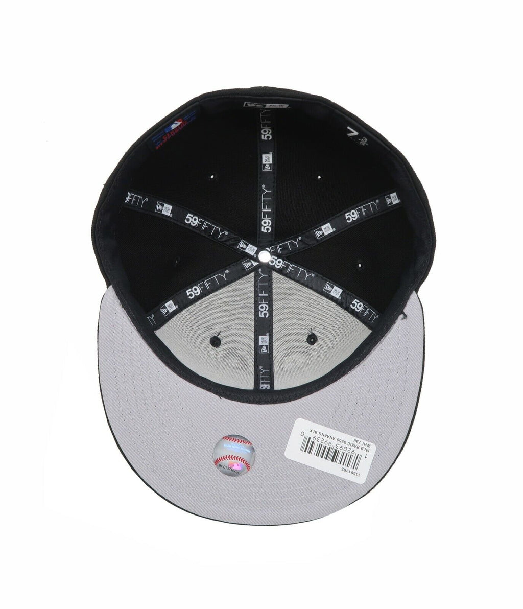 Anaheim Angels Black Basic 59Fifty Fitted Hat