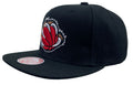 Men's Vancouver Grizzlies Mitchell & Ness Black Alternate Core Basic Adjustable Snapback Hat