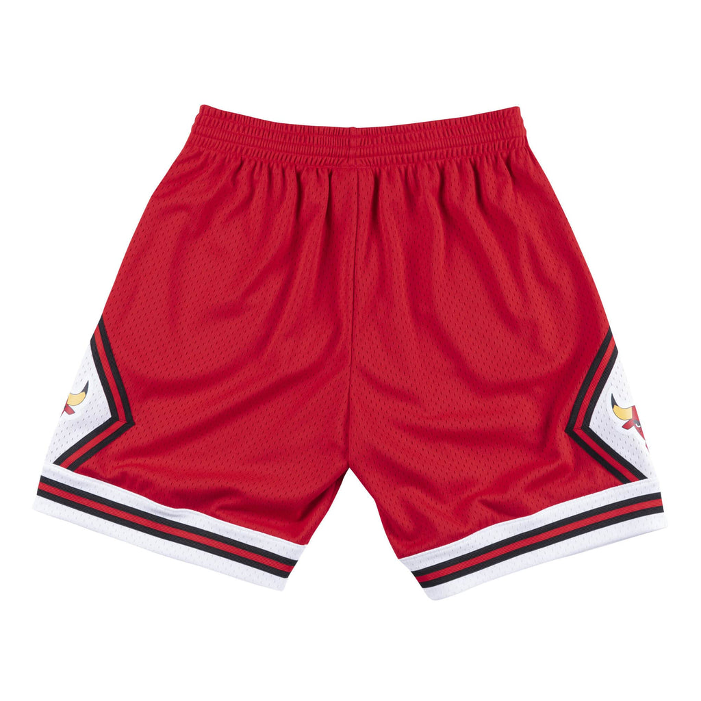 Men's Chicago Bulls Mitchell & Ness Red 1975-76 Hardwood Classics Swingman Shorts