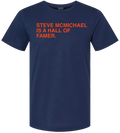 Men's Steve McMichael Is A Hall Of Famer Obvious Shirts Navy Tee