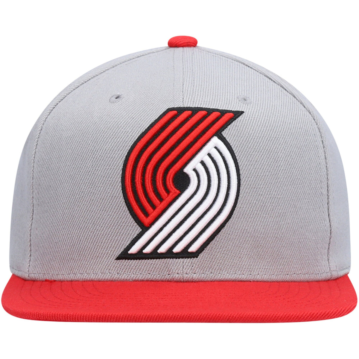 Men's Mitchell & Ness Gray Portland Trail Blazers Core Basic Snapback Hat