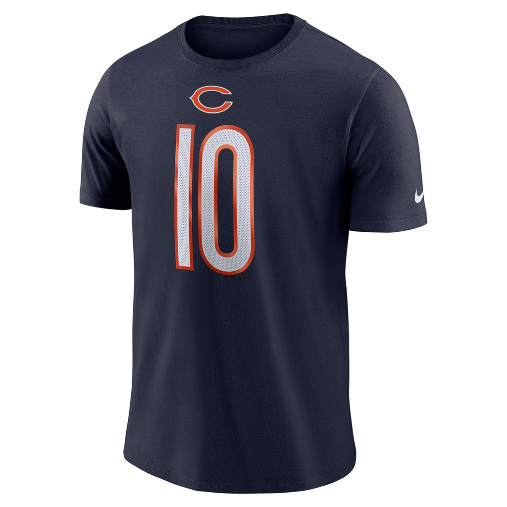Men's NFL Chicago Bears Mitchell Trubisky Nike Navy Player Pride Name & Number Performance T-Shirt