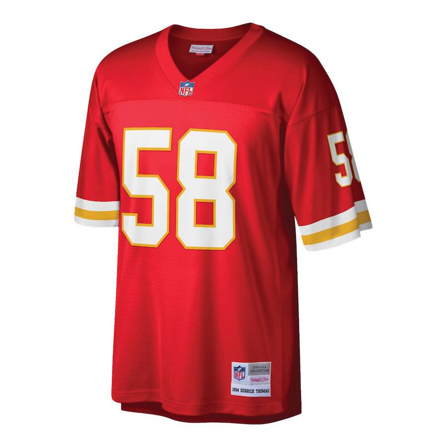 Men's Kansas City Chiefs Derrick Thomas Mitchell & Ness Red Retired Player Replica Jersey