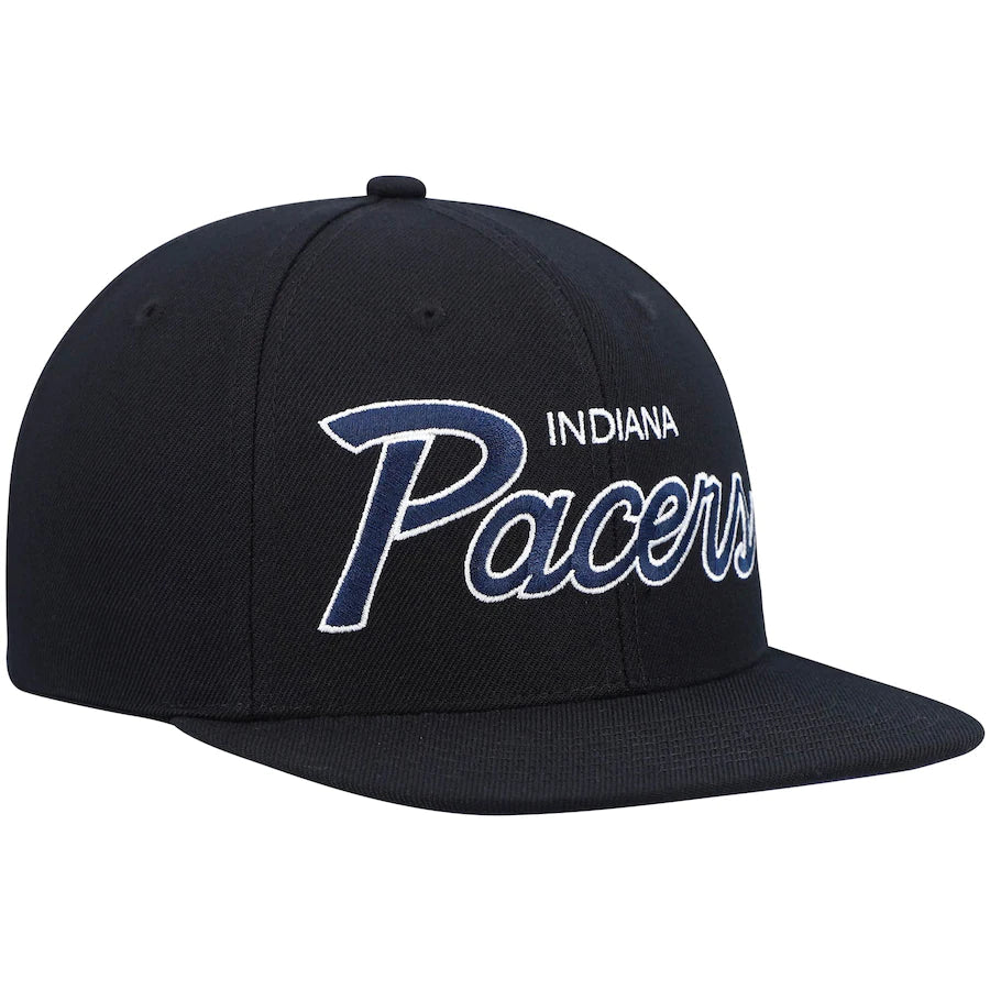 Indiana Pacers Team Script 2.0 Mitchell & Ness Snapback Hat