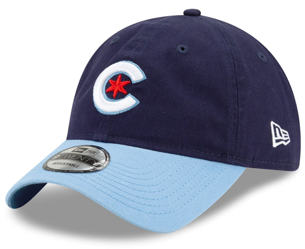 Men's Chicago Cubs New Era Navy/Light Blue City Connect 9TWENTY Adjustable Hat
