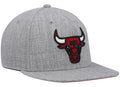 Chicago Bulls Team Heather Gray 2.0 Mitchell & Ness Snapback Hat