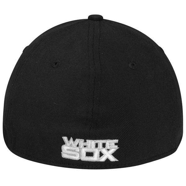 Men's Chicago White Sox New Era Black MLB Team Classic 39THIRTY Flex Hat