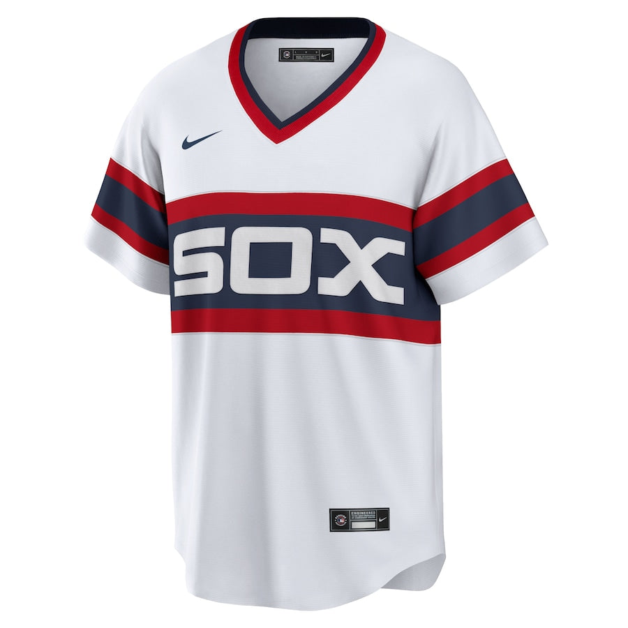 NIKE Men's Harold Baines Chicago White Sox Sunday 1983 Alternate White Premium Twill Replica Jersey