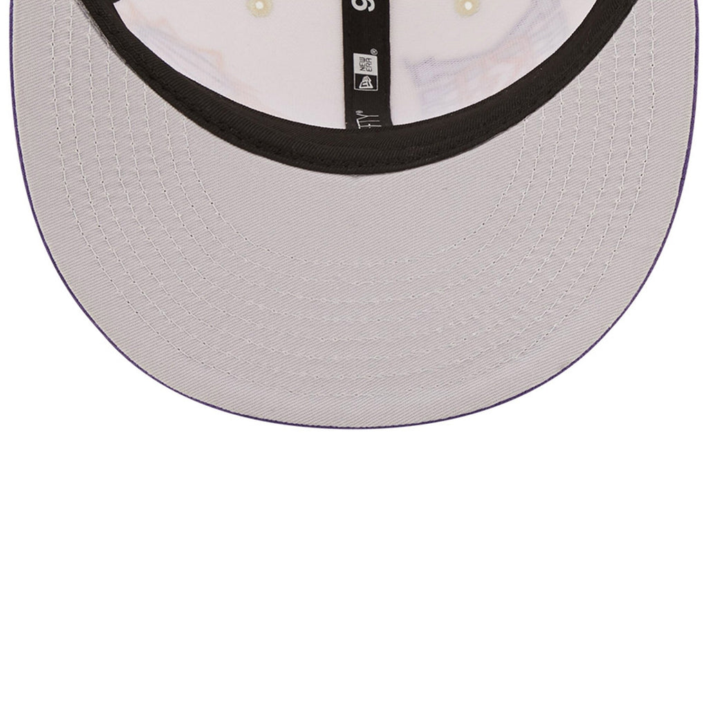 Phoenix Suns New Era 2022 NBA Draft 9FIFTY Snapback Adjustable Hat - Cream/Purple