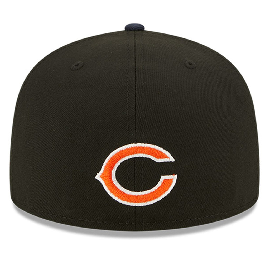 Men's Chicago Bears New Era Black/Navy 2022 NFL Draft On Stage 59FIFTY Fitted Hat