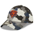 Men's Chicago Bears New Era Camo 2022 NFL Training Camp Official Mascot 39THIRTY Flex Hat
