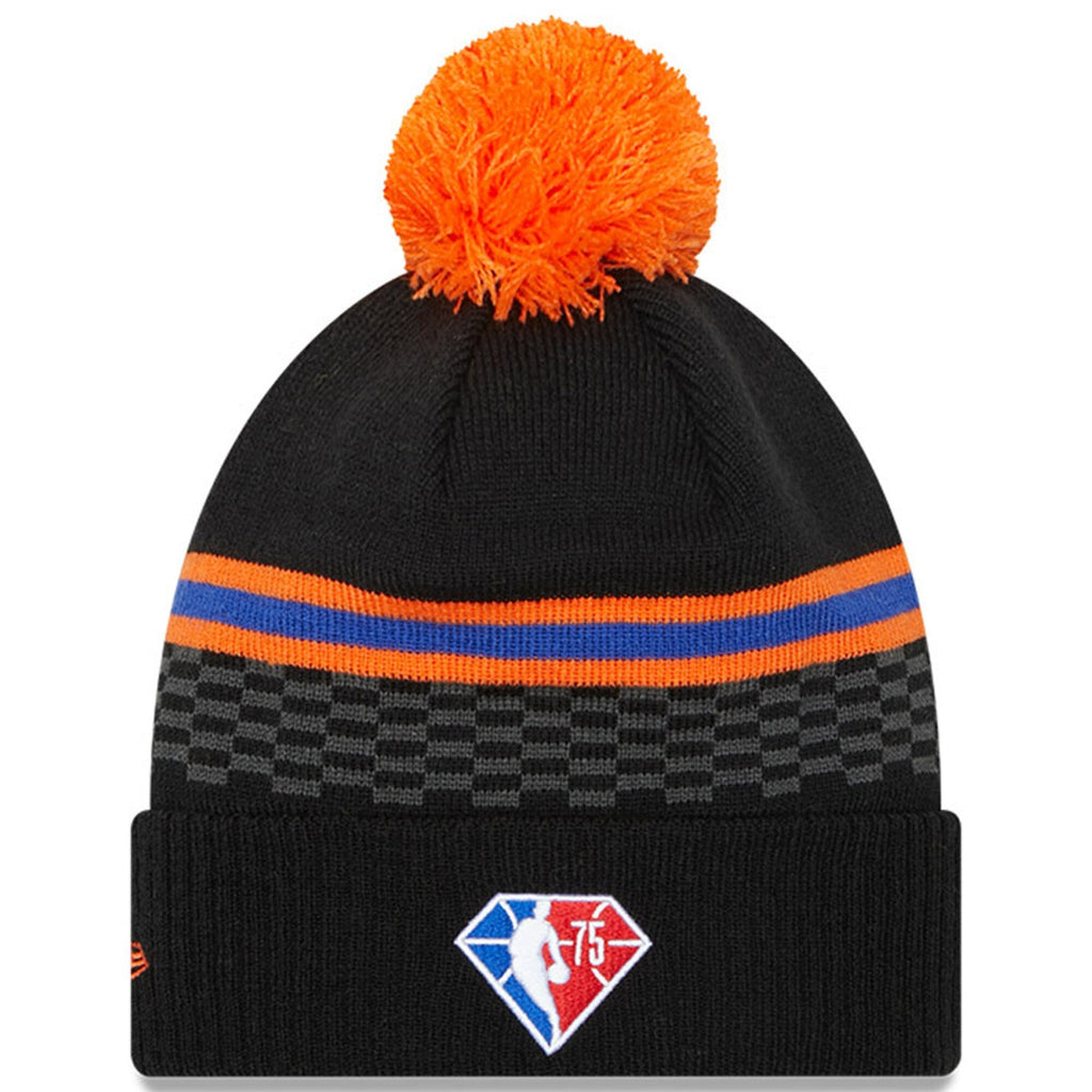New York Knicks '21 NBA City Edition New Era Black Cuffed Knit Hat