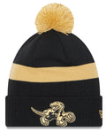 Toronto Raptors '21 NBA City Edition New Era Black Cuffed Knit Hat