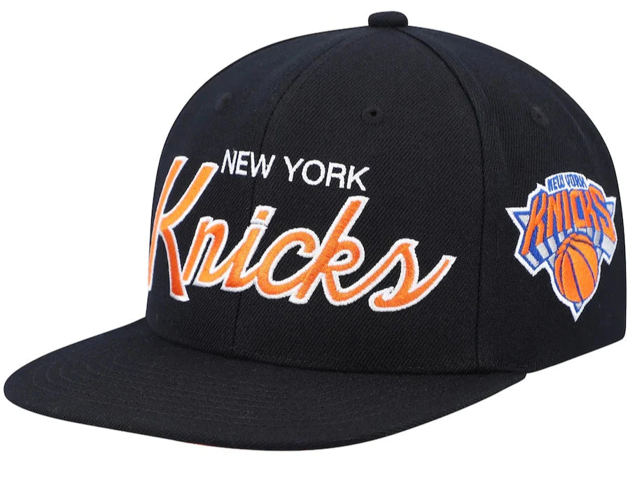 New York Knicks Team Script 2.0 Mitchell & Ness Snapback Hat