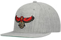 Atlanta Hawks Team Heathered Gray HWC 2.0 Mitchell & Ness Snapback Hat