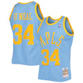 Men's Shaquille O'Neal Los Angeles Lakers Mitchell & Ness 2001-02 Hardwood Classics Swingman Jersey - Powder Blue
