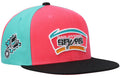 San Antonio Spurs NBA On The Block Mitchell & Ness Snapback Hat