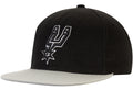 Men's Mitchell & Ness San Antonio Spurs Core 2 Tone Black/Gray Adjustable Snapback Hat
